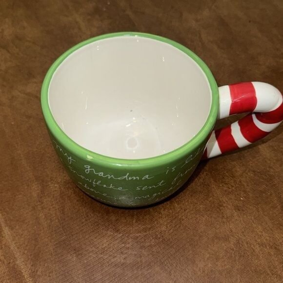 Sandra Magsamen Grandma Sent From Above Green Ceramic Mug - Picture 2 of 7